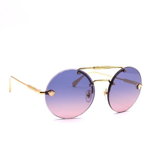 Versace Accessories - NEW VERSACE VE2244 100216 GOLD BLUE GRADIENT PINK AUTHENTIC SUNGLASSES